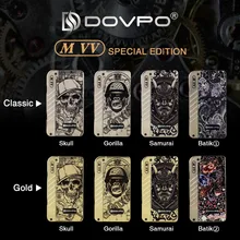 Original DOVPO MVV Mod Skull Doodle Edition Huge Vapor 280w MVV Box Mod Vape Mod Electronic Cigerette Mod vs Charon 218w