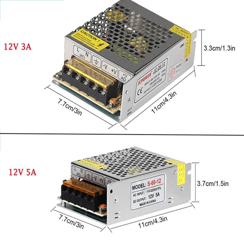 DC12V 2A 3A 5A 8.5A 10A 15A 20A 30A 40A 50A 60A светильник ing трансформаторы светодиодный драйвер адаптер для Светодиодные ленты светильник переключатель Питание