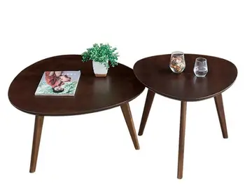 

Solid wood Heart-shaped Coffee tables Living room tea table Side table