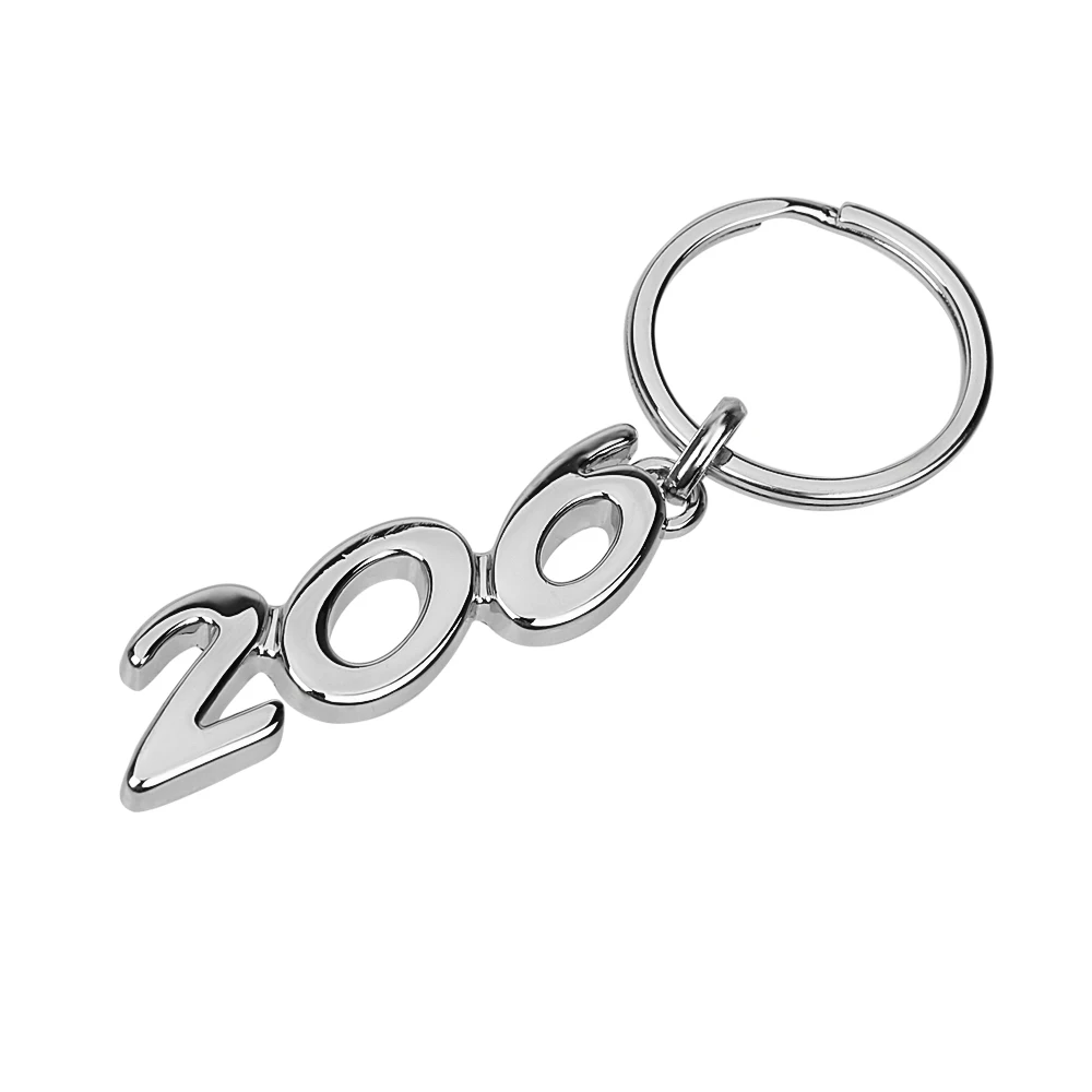

LEEPEE Hollow Buckle Keyring Car Accessories Car Keychain 206 Alloy Key Chain For Peugeot Key Ring Holder Universal