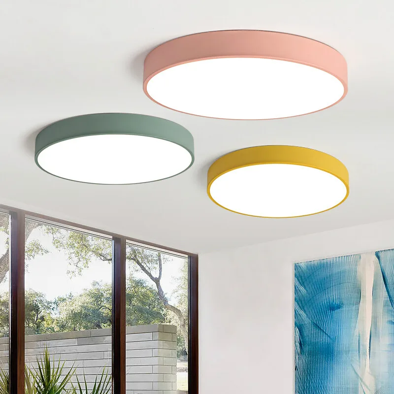 

LED Modern Panel Lamp Lighting Ceiling Light Fixture Living Room Bedroom Kitchen Surface Mount Flush Remote Control