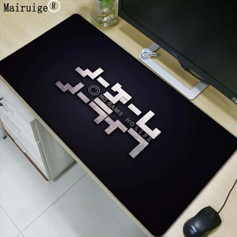 Mairuige NO Game No Life Logo Large mouse pad Anti-slip Natural Rubber PC Computer Gaming mousepad Desk Mat for LOL cs go DOTA2 Mairuige NO Game No Life Logo Large mouse pad Anti-slip Natural Rubber PC Computer Gaming mousepad Desk Mat for LOL cs go DOTA2