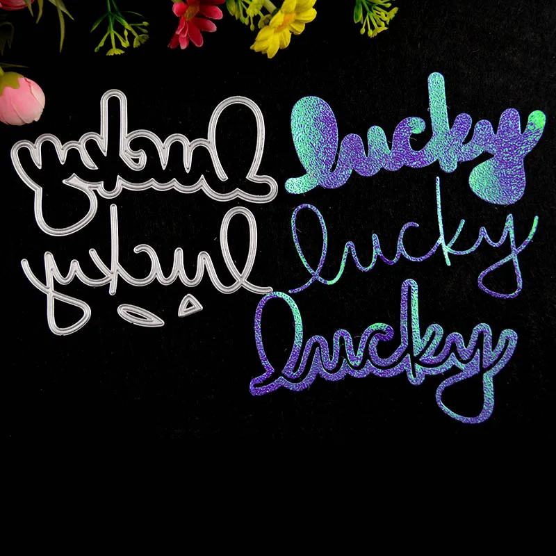 

Lucky Metal Cutting Dies for DIY Scrapbooking Die Stencils Embossing DIY Card Making/Photo Album Decoration