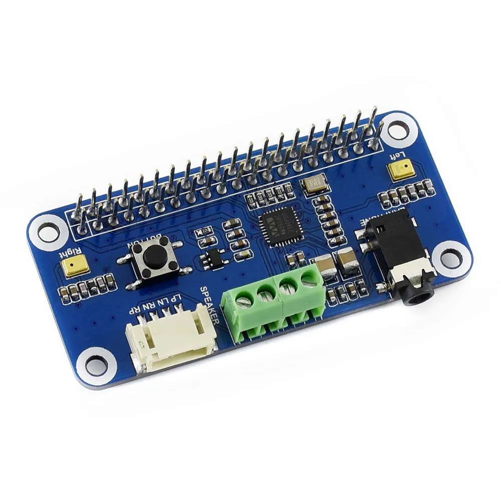 Waveshare WM8960 hi fi звук шляпа &quotкарта&quot для Raspberry Pi Zero/Zero W/Zero/2B/3B/3B + стерео кодек