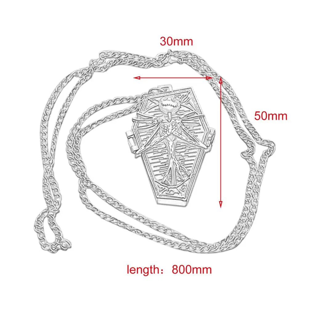Мультяшное ожерелье с изображением трупа, карманные часы с подвеской и цепочкой, винтажные изысканные кварцевые карманные часы унисекс