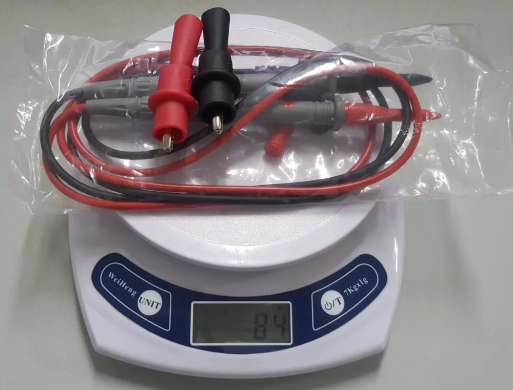 speed measuring device 1 Pair 10A Ammeter Test Cord Useful Universal Multimeter Multi Meter Voltmeter Lead Probe Wire Pen Cable witn 1 pair Clamp plastic caliper