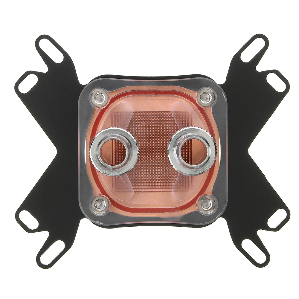 Fancier Copper CPU Cooler Water Cooling Water Block for Intel LGA 1155 2011 AMD AM4 Computer Components Fans Cooling