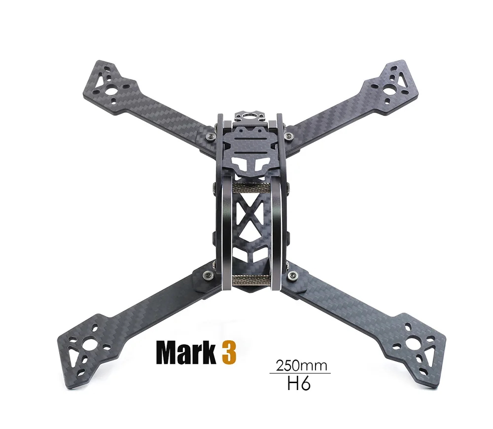 GEPRC GEP Mark3 QAV225mm 250 мм 239 мм X Quacopter Drone Frame Kit 4 мм Arm Board 3K Full Carbon Fiber для FPV Racing frestyle - Цвет: 250mm H6