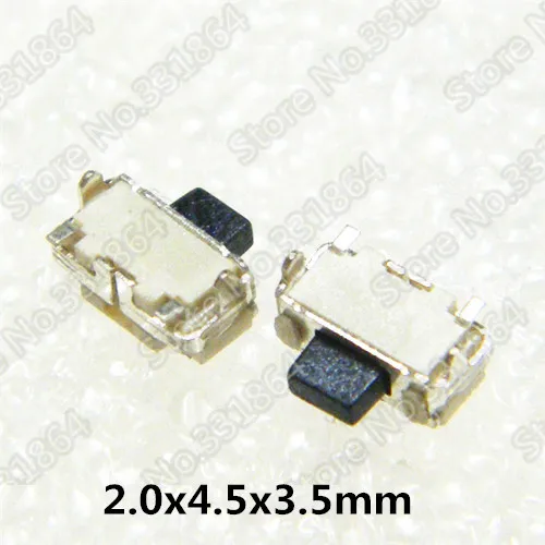 

50 шт. 2,0*4,5*3,5 мм, 2,0x4,5x3,5 мм SMD кнопочный переключатель/тактовый переключатель/микропереключатель (Модель B)