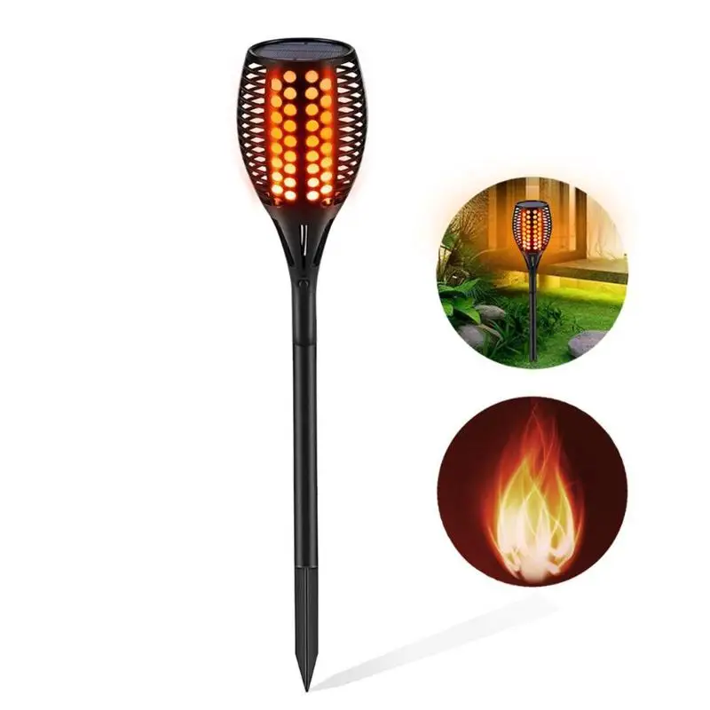 

96 LED Solar Flame Lamp Flickering Outdoor IP65 Waterproof 1pcs Landscape Yard Garden Light Path Lighting Torch Light