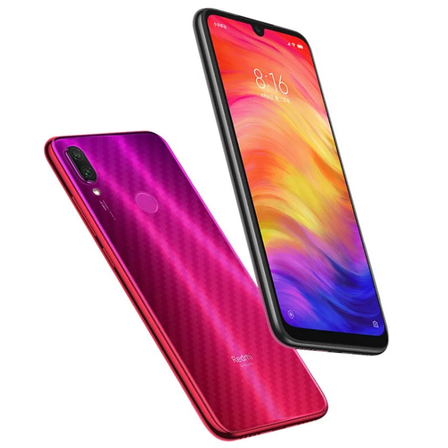 5 шт./лот 3D прозрачная защитная пленка из углеродного волокна для Xiaomi mi Red mi Note 8 Pro 8T задняя крышка Защитная пленка Красная mi Note 7