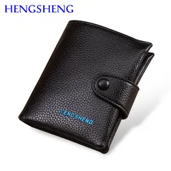 Hengsheng вертикальный Для мужчин кошелек Для женщин портмоне с Одежда высшего качества из искусственной кожи мужские наличных карман для