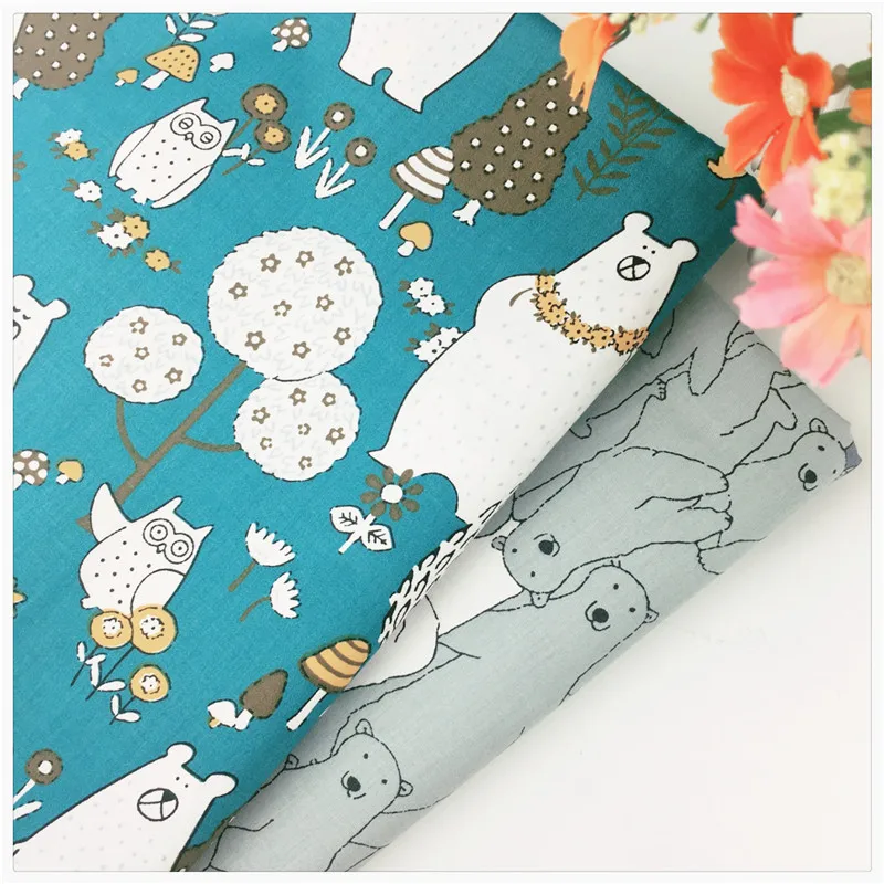 

Cotton Fabric Printed Fabrics Patchwork For Sewing Quilt Scrapbooking Tissue Pattern Needlework Material Curtain Cloth Animal