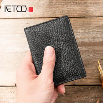 

AETOO Driving license leather case male leather card package ultra-thin motor vehicle driving license multi-card driver's licens