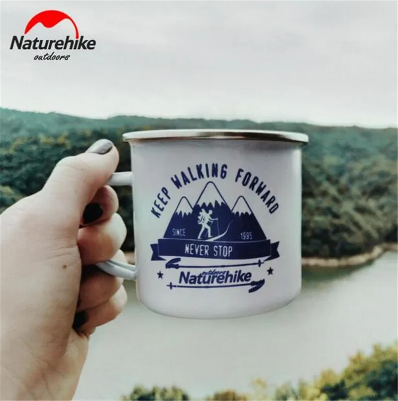 Naturehike café leche taza de té Drinkware 350 ml tazas esmalte clásico taza Drinkware Camping al aire libre senderismo turismo
