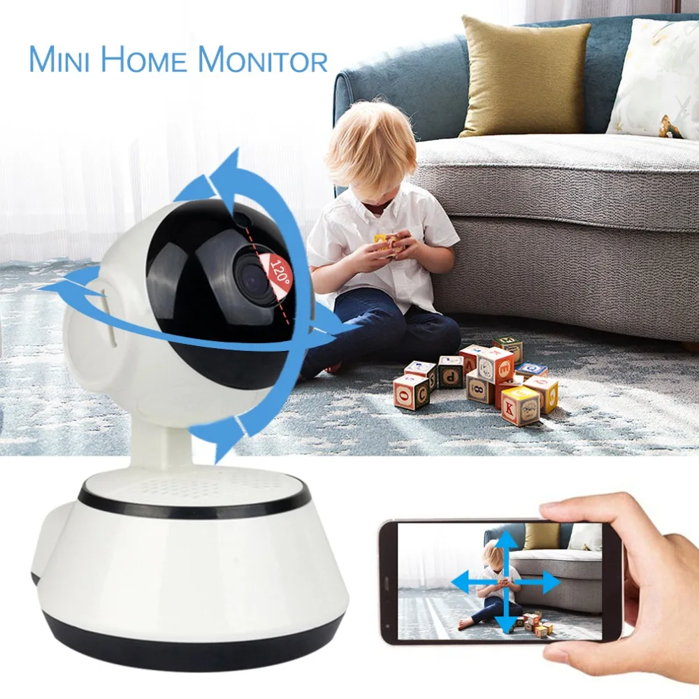 WiFi IP камера видеоняня 720P HD умная детская Аудио Видео Запись ночное видение