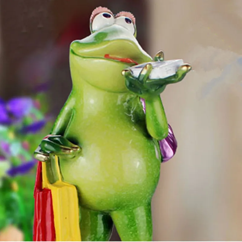 

Modern Home Decoration Accessories Bizarre Crafts Frog Ornaments Statue Sculpture Resin Craft Home Decoration Frog Statue