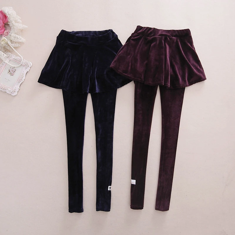 Velvet skirt pants Clearance