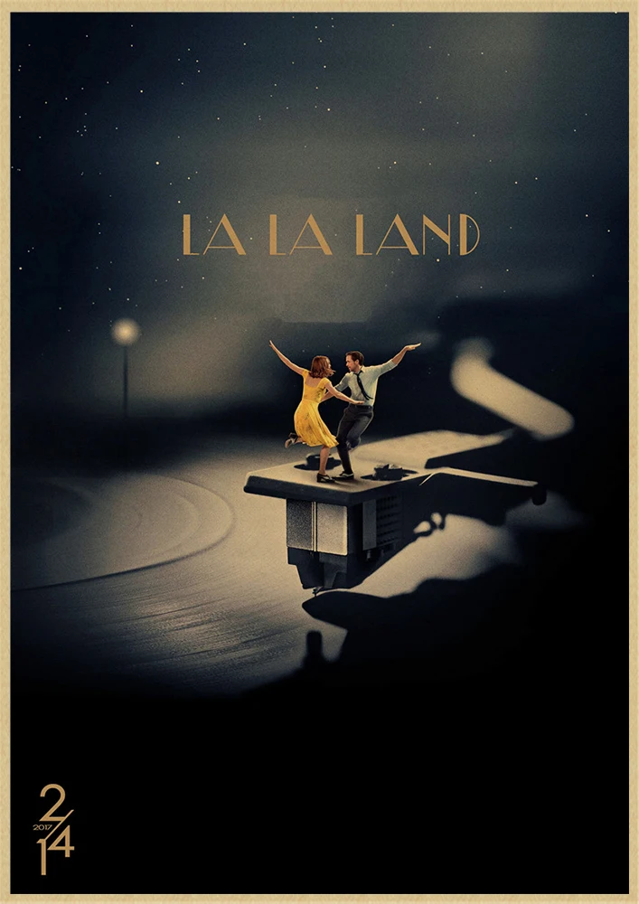 LA LAND фильм плакат из крафт-бумаги плакаты настенные наклейки домашний декор домашний художественный бренд