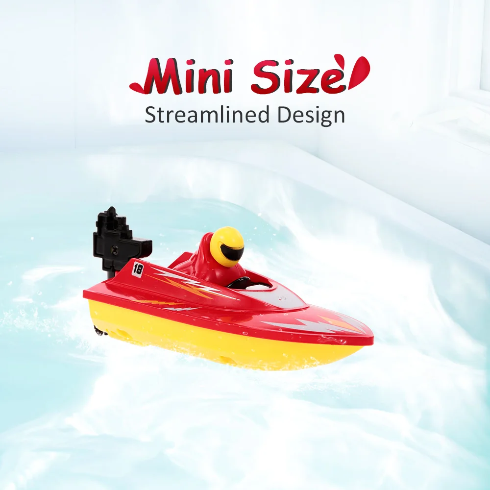 

RC Boat Mini Boats 2.4G Portable High Speed Mini RC Racing Speed Boats Kids Gift Intelligent Toys for Children