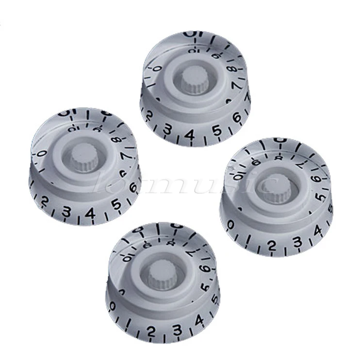4Pcs White Speed Control Knob For Electric Guitar Knob Replacementin Guitar Parts & Accessories