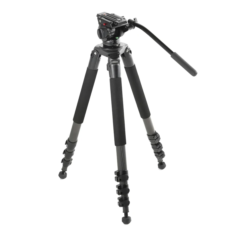 

miliboo MTT702B Portable Carbon Fiber Tripod for Professional Camcorder/Video Camera/DSLR Tripod Stand,with Hydraulic Ball Head