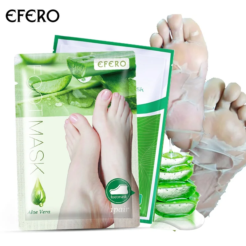 EFERO 4 шт. = 2 упаковки маска для пилинга ступней для ног детские ножки маска отшелушивающие носки для носок для педикюра удалить мертвую кожу