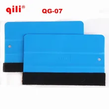DHL 100 шт./лот QILI QG-07 прокладки автомобильные винил плёнка, установка Мягкие гибкие квадратный скребок Прокат Фильм скребок Размеры 12,6 см* 8