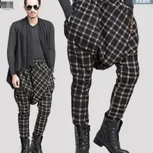 27-42! Новинка г. Корейский модный тренд Мужская хип-хоп личности штаны-шаровары Большие размеры Свободные повседневные штаны Весна