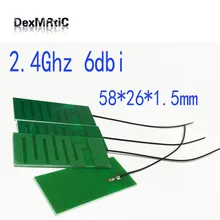 2,4 ГГц 2,4g антенна 6dbi плоская антенна встроенная печатная плата воздушная Сварка Пайка 58*26*1,5 мм#2 wifi антенна-усилитель