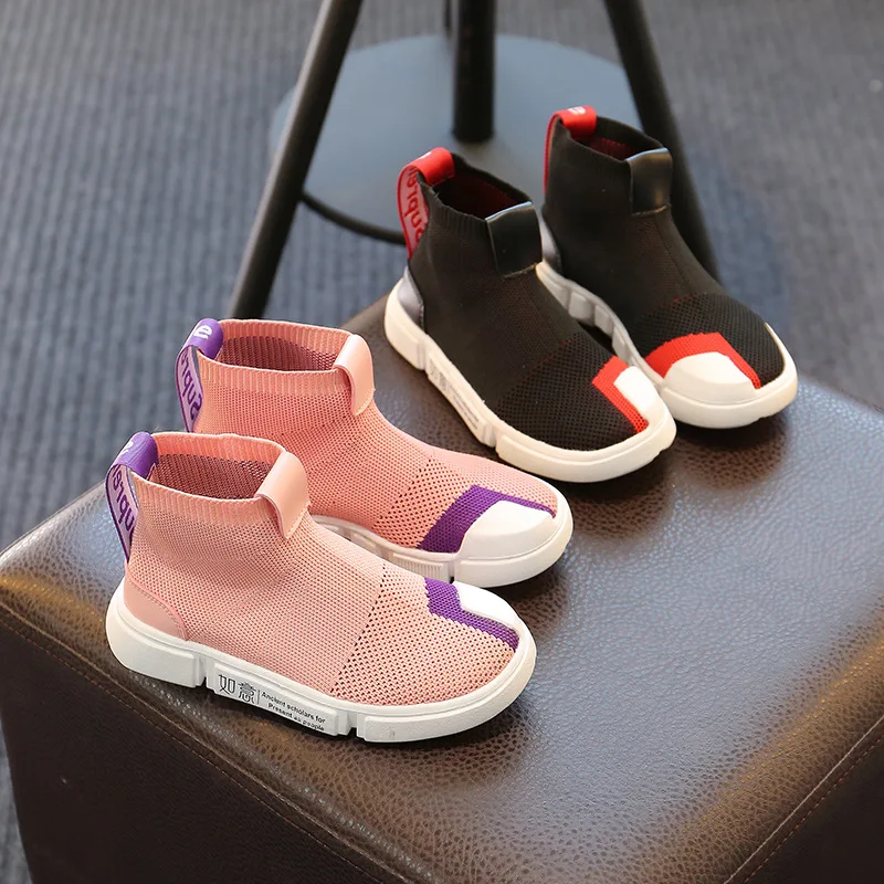 

Children's shoes girls tide autumn 2019 new arriv Korean version of the summer breathable air mesh sports boy socks shoes