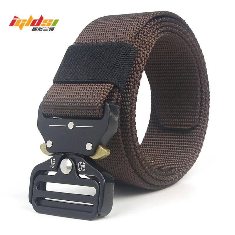 

Men Army Tactical Nylon Belts Special Forces SWAT Military Equipment Army Belt US Soldier Combat Strap Waistband Width 3.8 CM