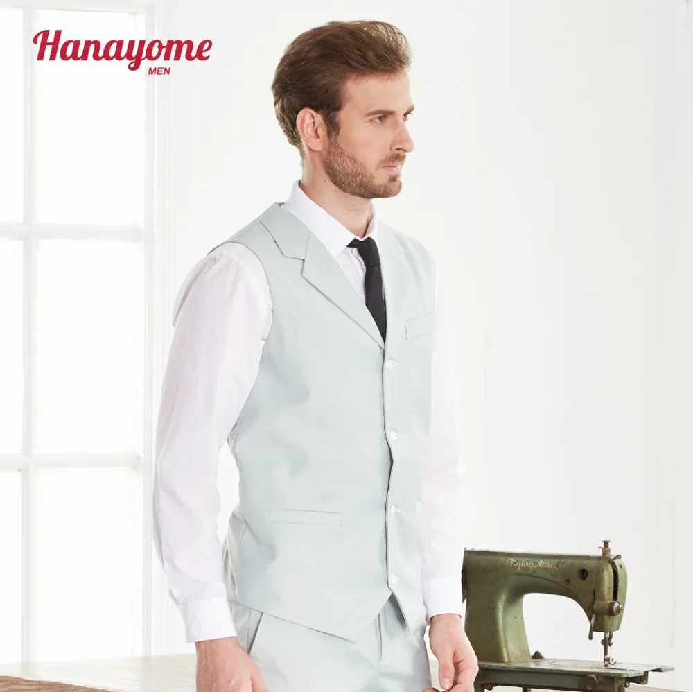 Men's Slim Fit Suit Vest 2017 Designer Adjusted Sleeveless Business Casual 4 Buttons Suit Waistcoat Green Evening Colete SI96
