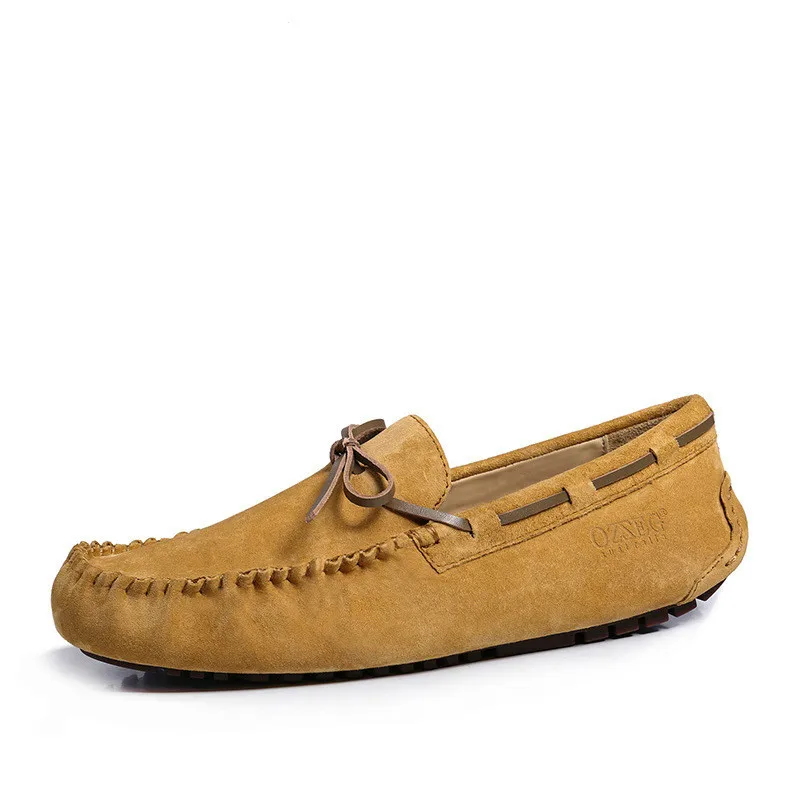 

Men Shoes Slip on Casual Men Loafers Spring and Autumn Mens Moccasins Shoes Genuine Leather Men's Flats Shoes High Quality