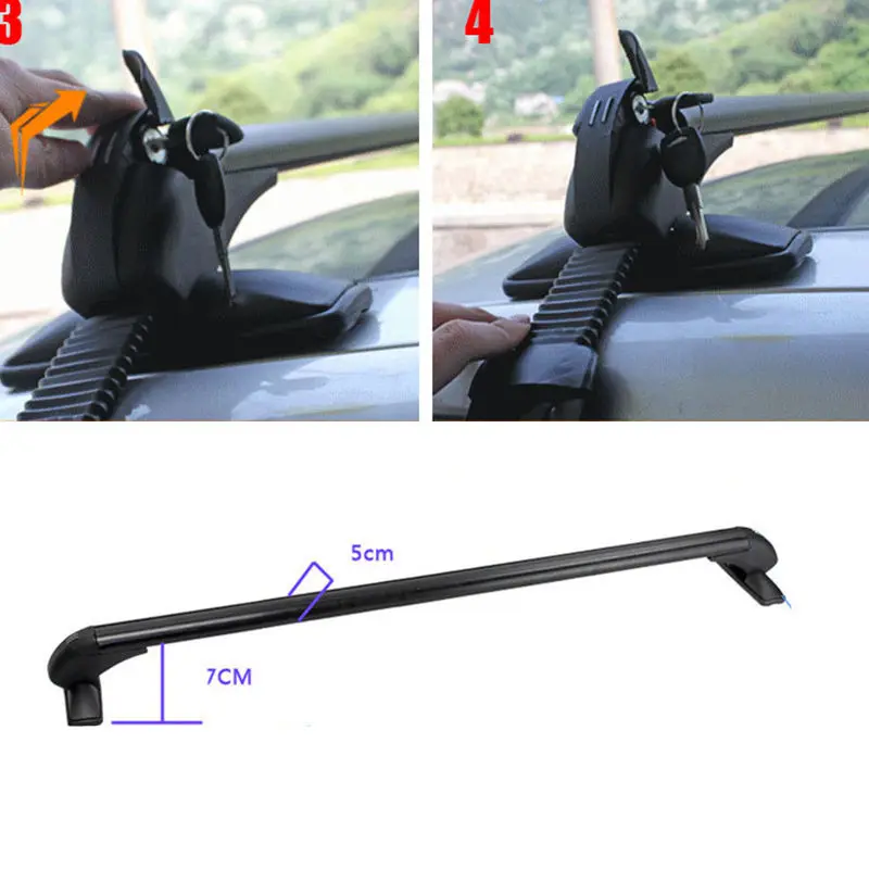 

A Set Aluminum alloy Cross Bar Roof Cargo Luggage Rack For Lexus ES350 2013-2016