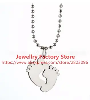 

300pcs/lot Footed pendant necklace gold silver color jewelry necklace for unisex hot selling necklace