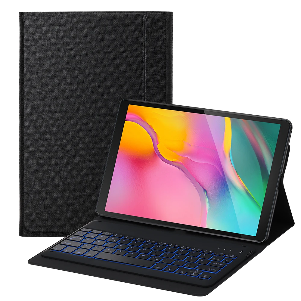 German Bluetooth keyboard case for Samsung Galaxy Tab A 10.1 inch 2019 tablet SM-T510 SM-T515 with 