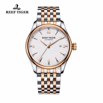 

New 2018 Reef Tiger/RT Top Luxury Brand Simple Style Watch Reloj Hombre Sports Waterproof Analog Automatic Watches Clcok Men