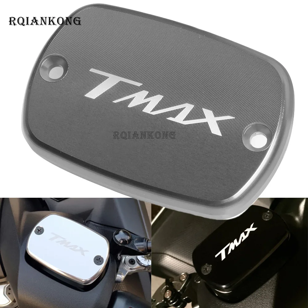 

Motorcycle Brake Fluid Fuel Reservoir CNC Tank Cap Cover For YAMAHA TMAX530 2012-2016 TMAX500 2008-2011 TMAX T-MAX T MAX 530/500
