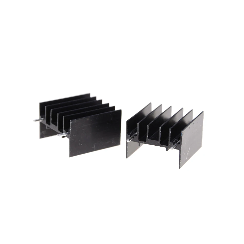 

10pcs/lot 25*23*16MM TO-220 Triode Heat Sink TO220 Transistor Aluminum Radiator Heat Sink With 2Pin Electronic Heat Dissipation