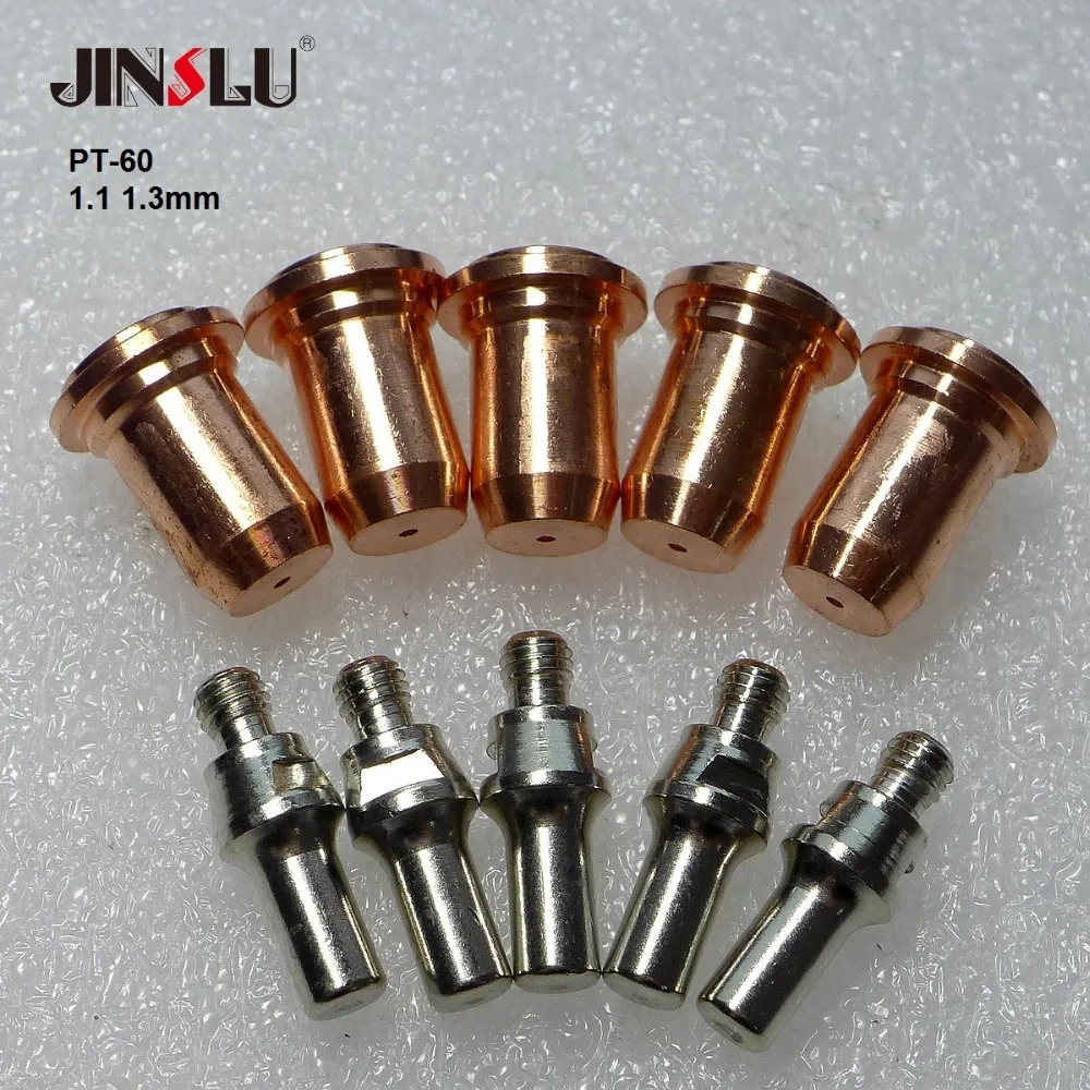 Electrodes 5pcs+ Tips 5pcs PT-60 PT-40 IPT-60 IPT 60 PTM-60 IPT-40 Back Striking Plasma Torch Consuambles NON HF Pilot Arc