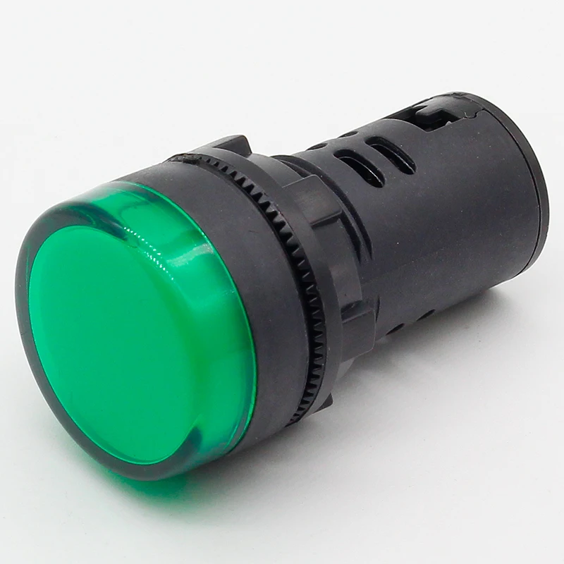 12V 24V 110V 220V 380V 22mm Panel Mount LED Power Indicator Pilot Signal Light Lamp 1pcs led indicator light signal lamp indicator light led light