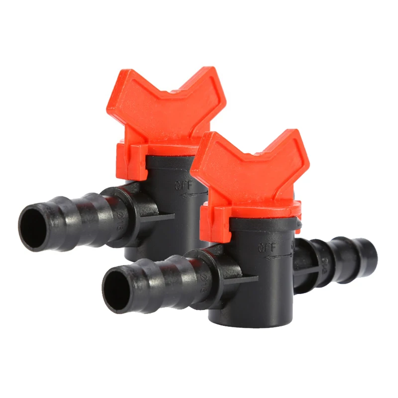 

2Pcs Screw Hose Pipe Splitter 2 way Connector Adaptor Garden Tool Quick Turn Off Tap For 3/4" Hose Pipe Garden Watering System