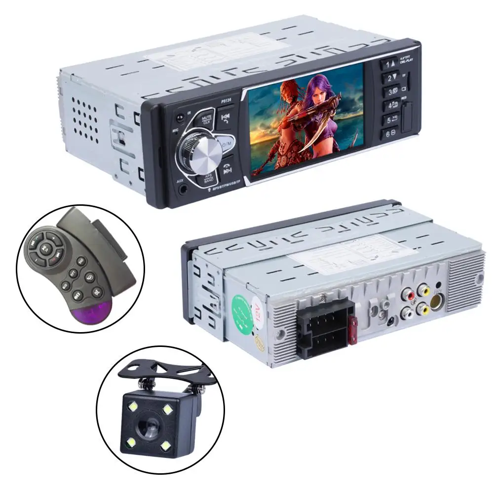 

4.0 Inch 1 Din Car Video Mp5 Player FM Radio Player HD LCD Display Audio MP3 Player With 7 Color Backlight IR Rear View Camera