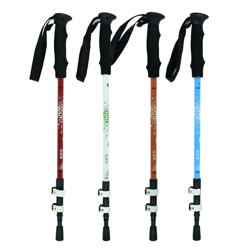 High Grade Walking Stick 7075 Aviation Aluminum Alloy Trekking Stick 3