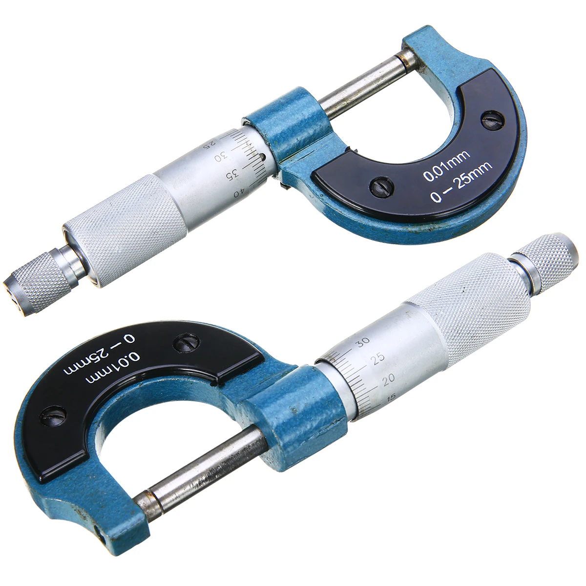 1pc Precise Gauge Micrometer 0-25mm 0.01mm Outside Metric Micrometer Tool With Metal Caliper Tool For Measuring Tools