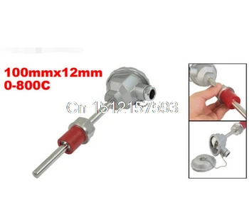 

0-800C K Type Temperature Transmitter Sensor Thermocouple Element 100mmx12mm WRN-231K
