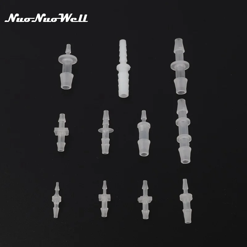 

5pcs PP Hose Fittings Straight Reducing Connector Air Pump Line Joints Aquarium Oxygen Tube Connector Garden Micro Irrigation