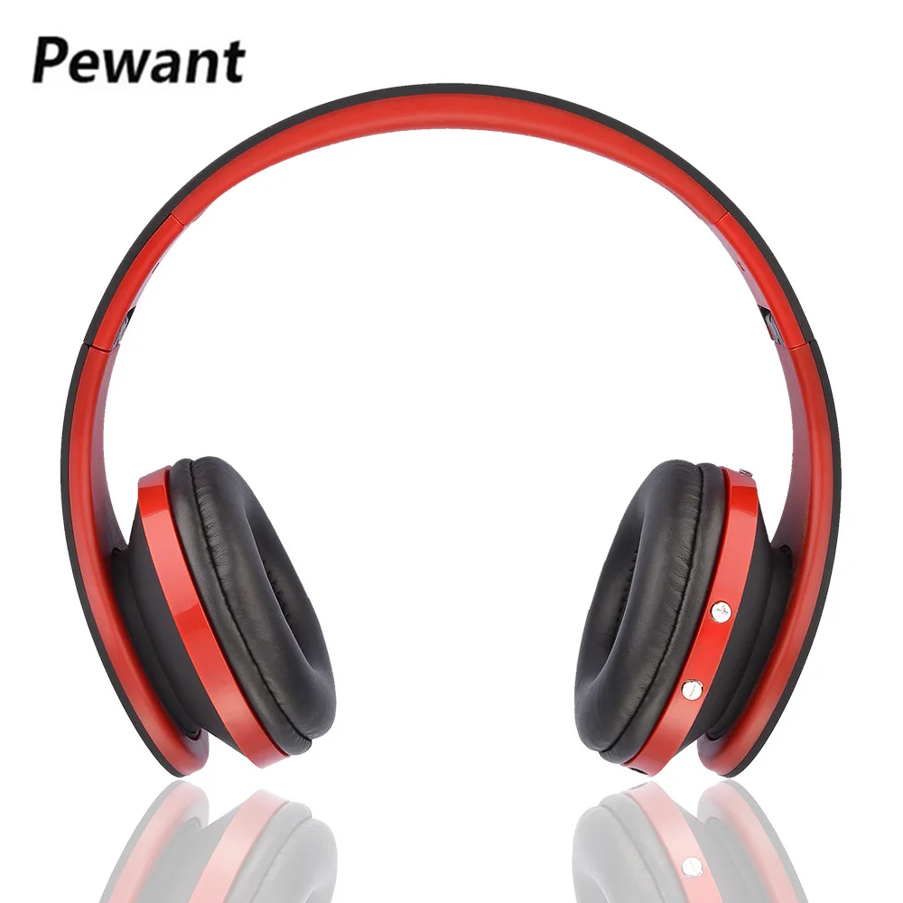 

2018 Newest Pewant Headband Bluetooth Headset Wireless Headphones Foldable Stereo Earphone Active Noise Canceling With Mic