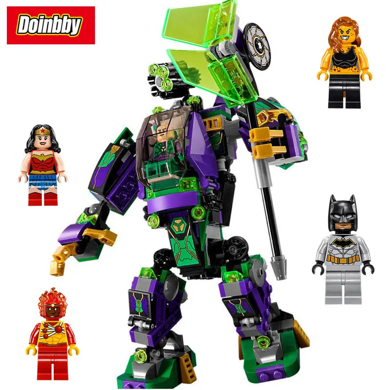 

DC Comics Lex Luthor Mech Takedown Building Blocks Model Bricks Toys Compatible with Legoings Super Heroes